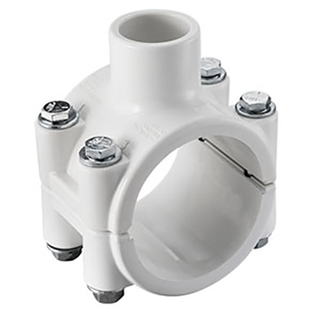 4x1/2 pvc clamp saddle (soc) epdm ss