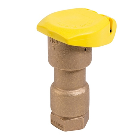 Rain bird i5rc -1" bsp brass quick coupling valve 1-piece body with yellow rubber cover