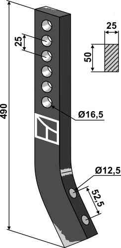 Tiefenlockerer-Zinken geeignet für Simba P12628 Tiefenlockerer-Zinken geeignet für Simba P12628