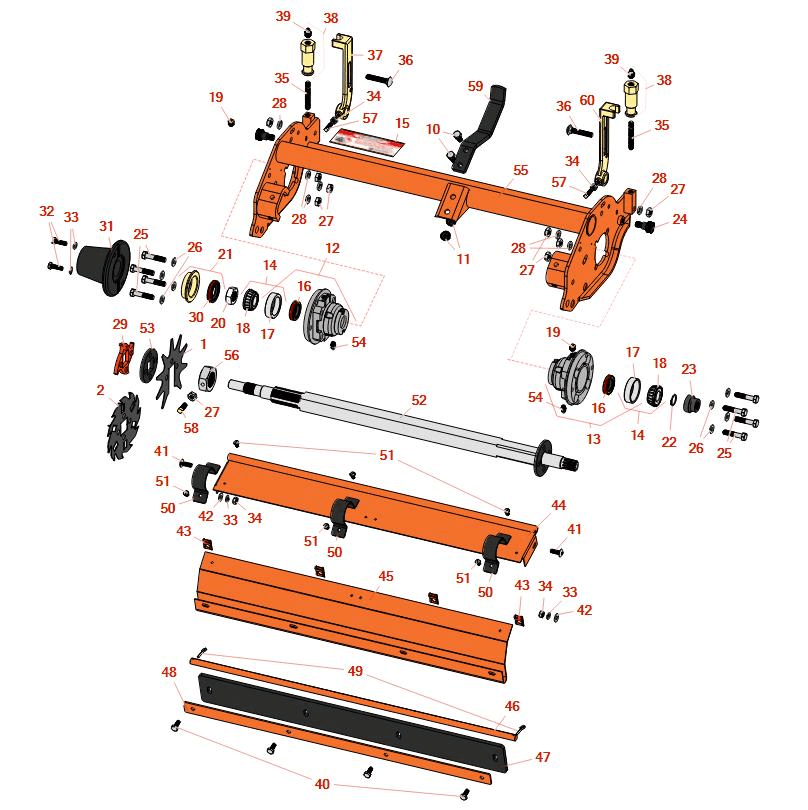 Jacobsen GP400 Verti-cut Haspel & Rahmen