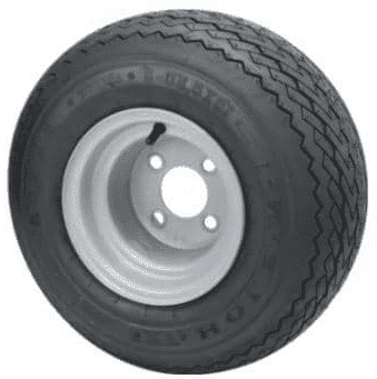 Wheel assembly. kenda tyre 18x8.50-8 4ply - mounted on a silver rim