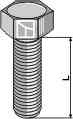 Hexagon bolt - galvanized