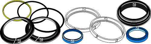 Dichtings-set voor hydraulische topstangen vanaf bj. 96 tot nu