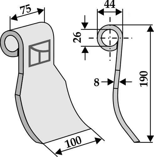 RDM Parts Flail fitting for OMARV CL 00314