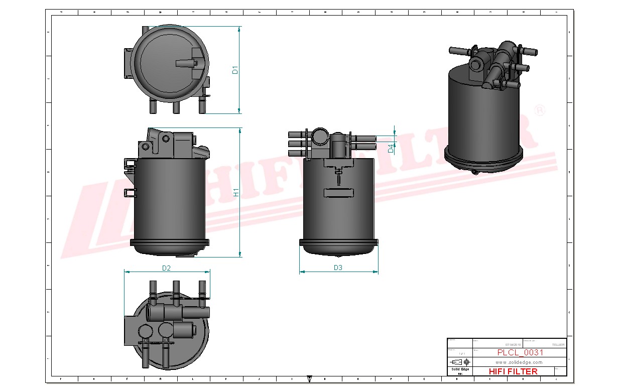 Fuel filter passend voor sopartex 233054