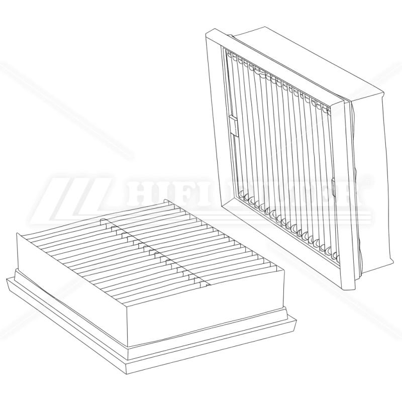 Air filter passend voor mann c 1923