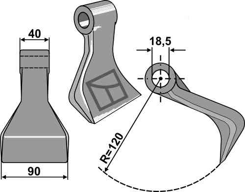RDM Parts Hamerklepel passend voor Lagarde BL001116