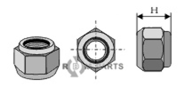 Self-locking nut - cone-shaped - m24x2 - 8.8 rhmu-24