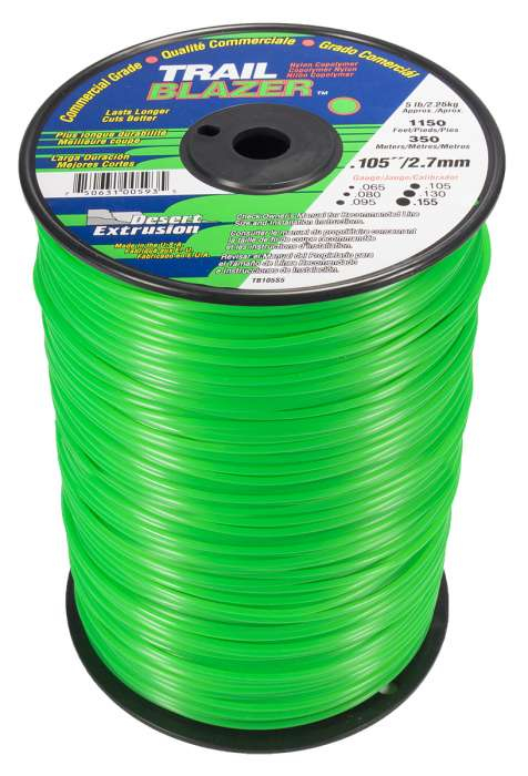 Trimmer line trailblazer™ round green .105" / 2.7mm