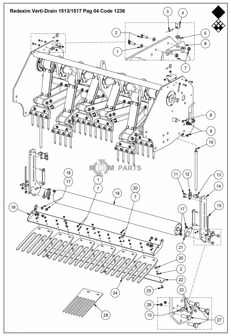 Replacement parts for VD1513 Looprol