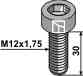 Hexagon socket bolt - m12x1,75 - 10.9 1230912