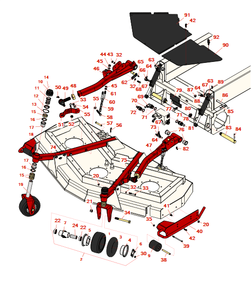 Toro Groundsmaster 4010-d rotary deck