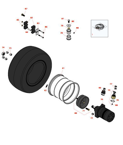 Toro Reelmaster 3550-d traction unit - model 03910