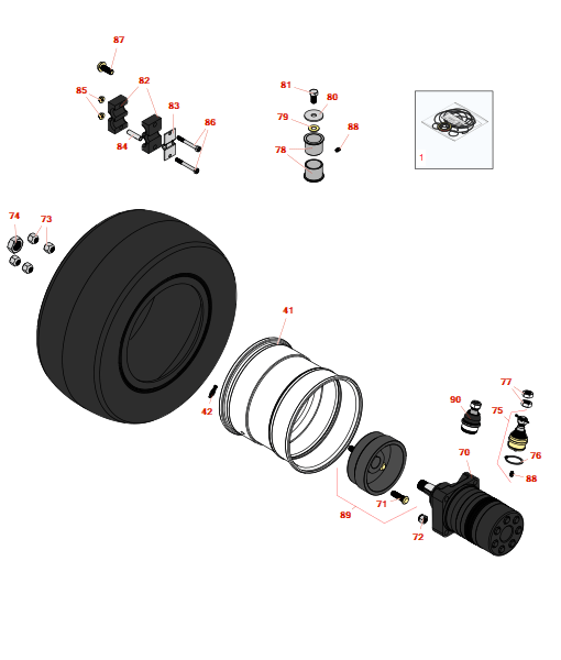 Toro Reelmaster 3550-D Traction Unit - Model 03910