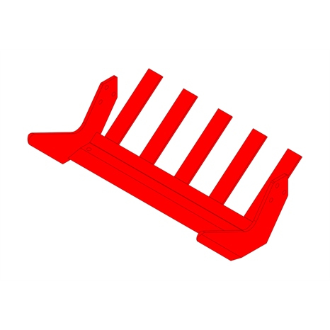 Sod blade - 16 x 1/4 x 2-1/2 rock w/5 fingers