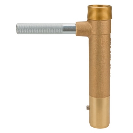 Rain bird brass quick coupling key 1-1/2" mpt x 1-1/4" fpt top threads