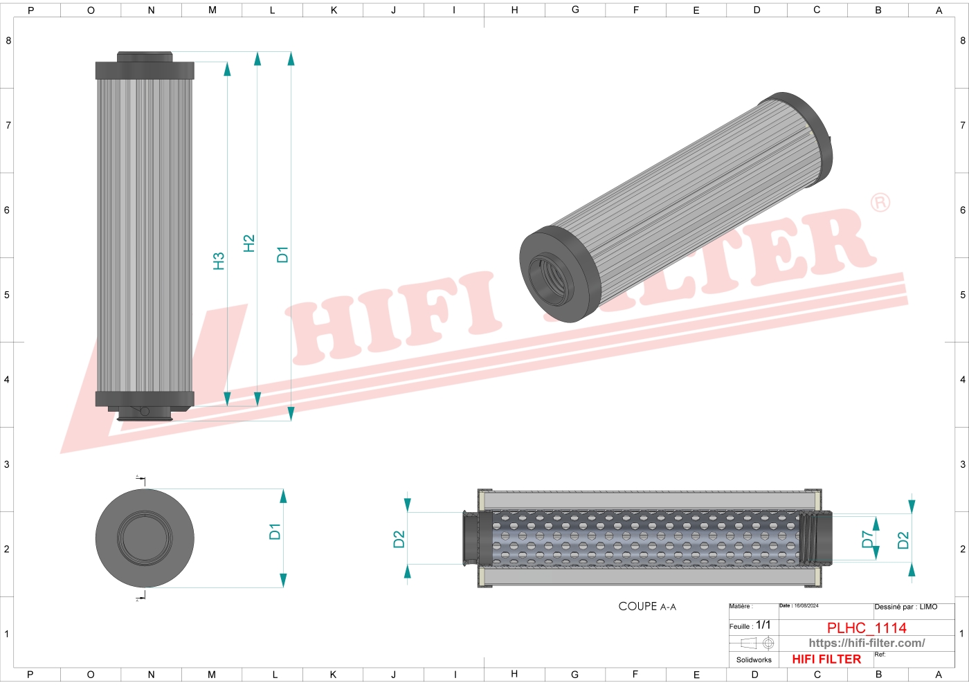 Hydraulic filter passend voor palfinger ea 4925 a