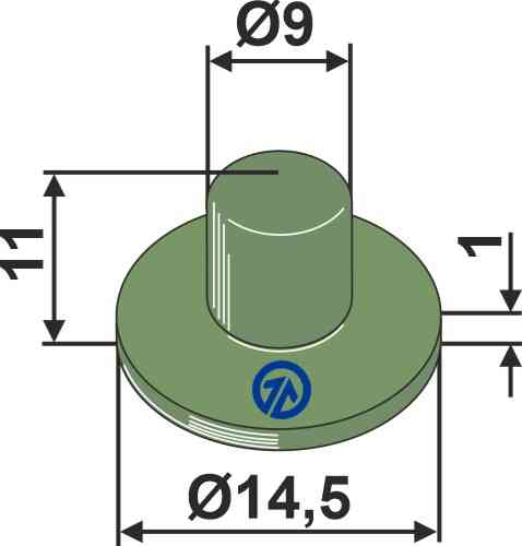Rubber spring element