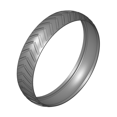 Tire - 4X20 semi pneumatic