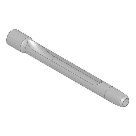 Alloy machined side-eject tine - .750mt x 7.000l x .550od