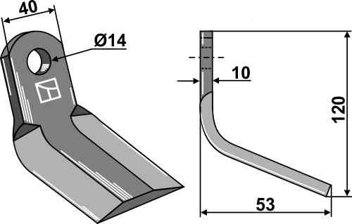 RDM Parts Y-blade fitting for Agrimaster 3006280