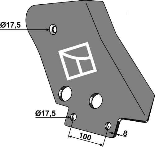 Counter-plate - right model