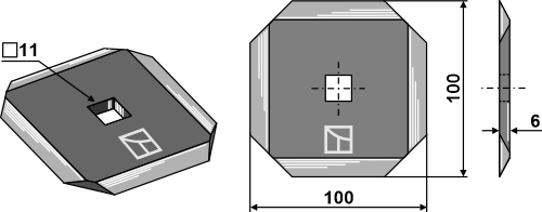 Food mixer knive fitting for Kuhn A7153011 Food mixer knive fitting for Kuhn A7153011