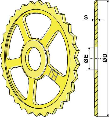 Sterrenringen - Ø560mm passend voor Väderstad 101081