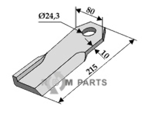 RDM Parts Schlegel geeignet für Humus 301 951
