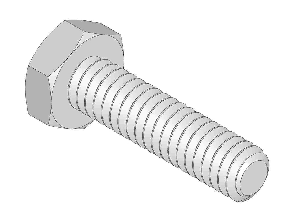 Bolt - hex hd 1/4-20 x 1 gr2 Bolt - hex hd 1/4-20 x 1 gr2