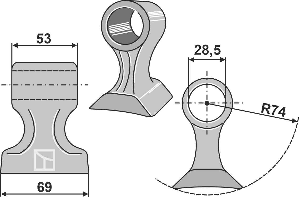 RDM Parts Hamerklepel passend voor Twose T1840572