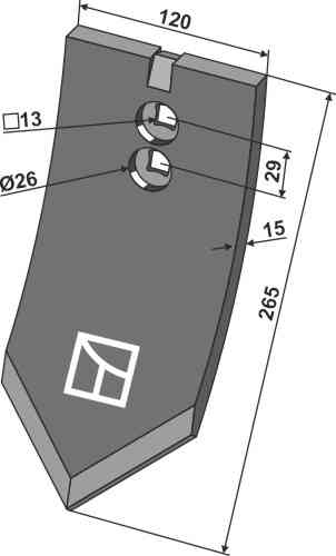Point fitting for Väderstad 168264
