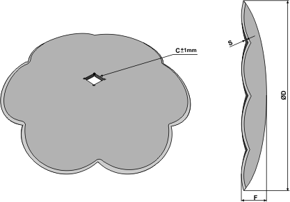 Cloverleaf discs fitting for Quivogne and other mark