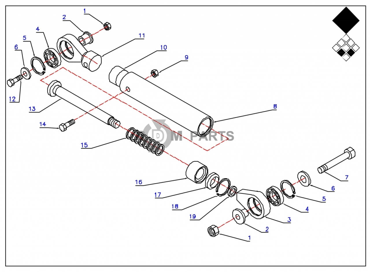 Replacement parts for VD7621 Veerdemper