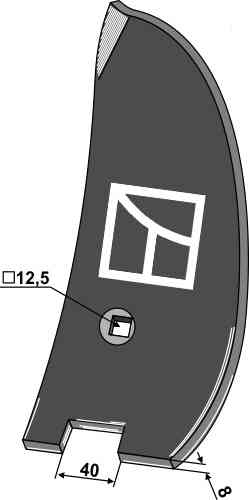 Guideboard - left fitting for Howard 71209026472