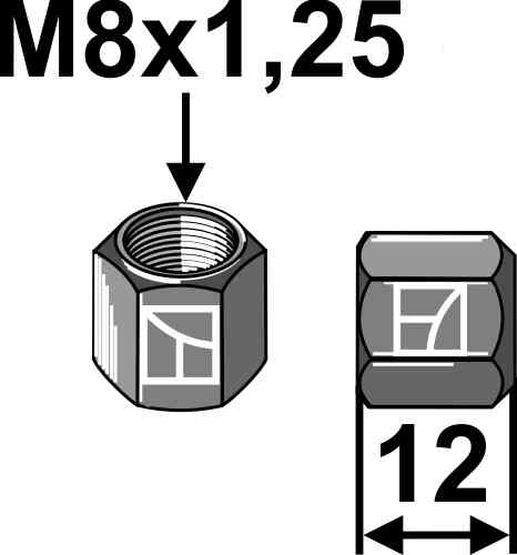 Nut M8x1,25 - 10.9