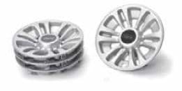 12-spoke silver wheel cover (set of 4) - 18" wheel