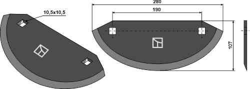 Food mixer knive fitting for Storti 10000160