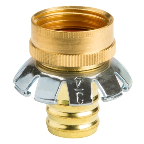 Coupler - 3/4" brass clincher - female