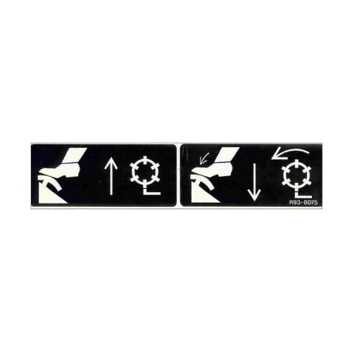 Decal - mow/lift