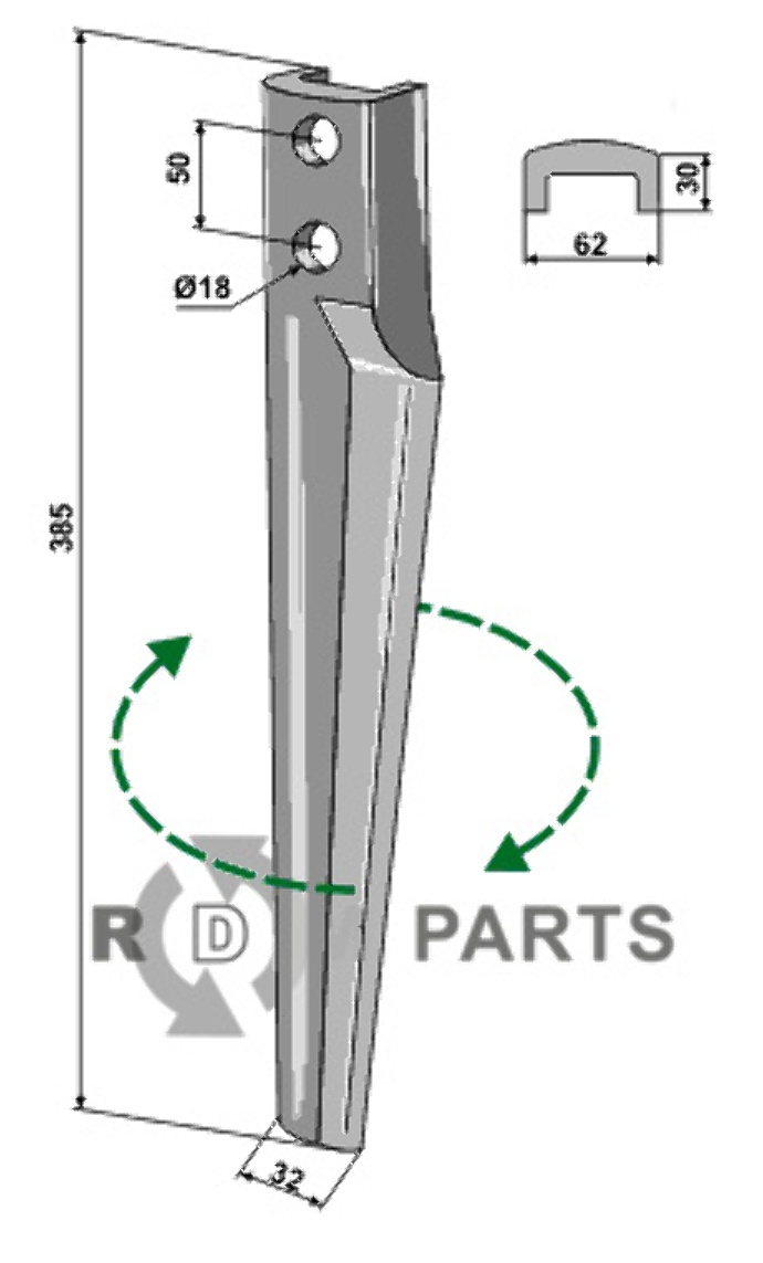 Kreiseleggenzinken, rechte Ausführung geeignet für Eberhardt 301896 Kreiseleggenzinken, rechte Ausführung geeignet für Eberhardt 301896