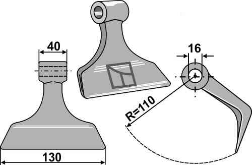 RDM Parts Pruning hammer fitting for Maschio / Gaspardo T24004025