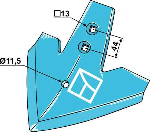 Gänsefußschar geeignet für Rabe GG-220 6342.69.03