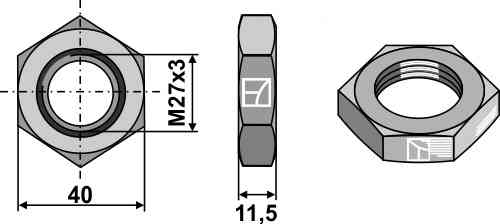 Hexagon locknut