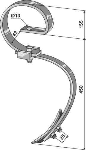 Harrow tine