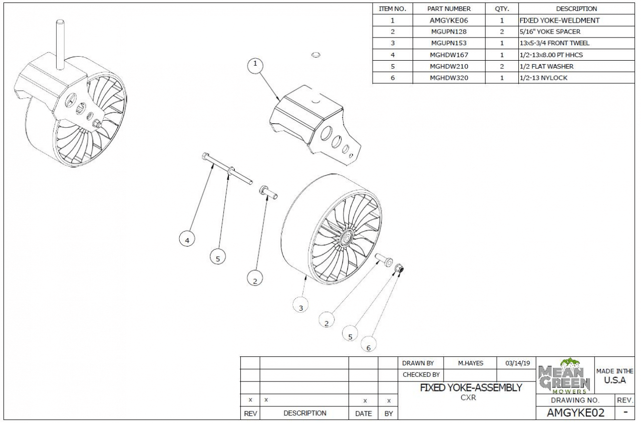 Fixed Yoke Assembly