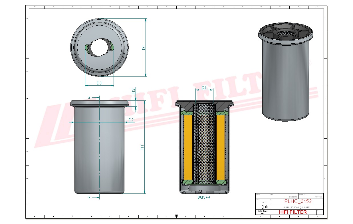 Hydraulic filter passend voor matbro 36126/001