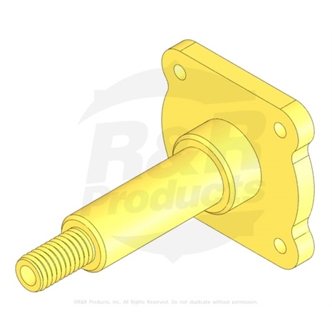 Spindle - rear roller drum