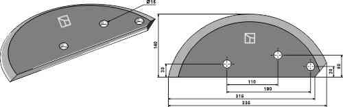Food mixer knive fitting for Marmix 16800076