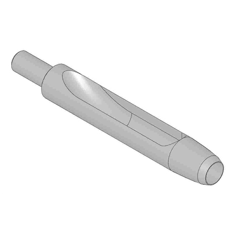 Alloy machined side-eject tine - .375mt x 4.500l x .535od